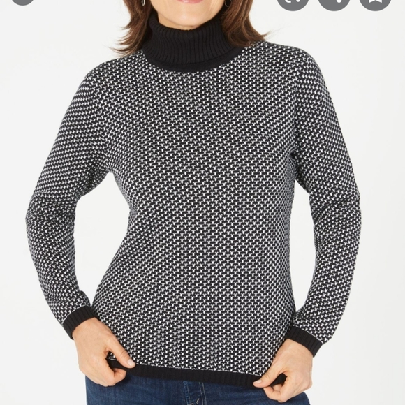 Karen Scott Sweaters - NWT Karen scott jersey Turtleneck  (S)